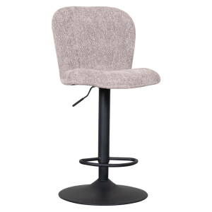 LABEL51 Draaibare Barkruk 'Vino' Elite stof, kleur Naturel (zithoogte 64-84cm)