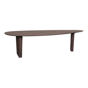 LABEL51 Organische Eettafel 'Wow' Mangohout, 300 x 130cm, kleur Espresso
