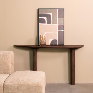 LABEL51 Organische Sidetable 'Wow' Mangohout, 135cm, kleur Espresso