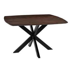 LABEL51 Eettafel 'Blake' Mangohout, 140 x 140cm, kleur Espresso
