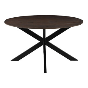 LABEL51 Ronde Eettafel 'Otis' Mangohout, 140cm, kleur Espresso