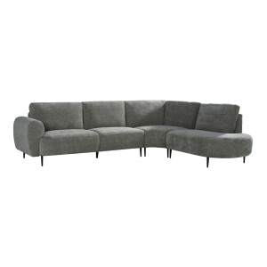 LABEL51 Hoekbank 'Milano' Rechts, Elite stof, kleur Stone