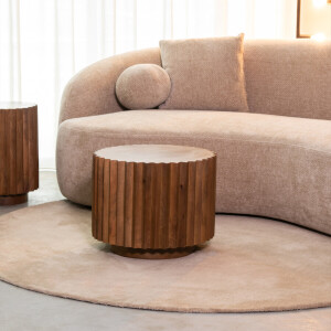 LABEL51 Ronde Salontafel 'Novan' Mangohout, 50cm