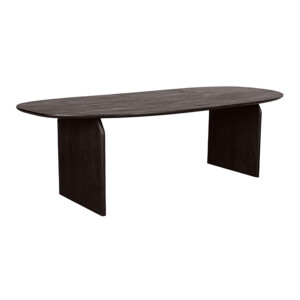 LABEL51 Deens Ovale Eettafel 'Cooper' Espresso Mangohout, 210 x 110cm