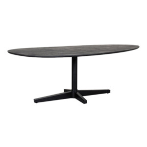 LABEL51 Organische Eettafel 'Rosie' Zwart Mangohout, 180 x 100cm