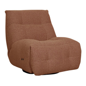 LABEL51 Draaifauteuil 'Relax & Recharge' Bouclé, kleur Koraal