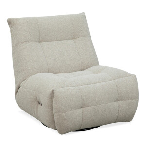 LABEL51 Draaifauteuil 'Relax & Recharge' Bouclé, kleur Naturel
