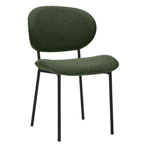 LABEL51 Eetkamerstoel 'Senn' Bouclé, kleur Groen