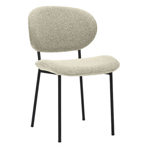 LABEL51 Eetkamerstoel 'Senn' Bouclé, kleur Naturel