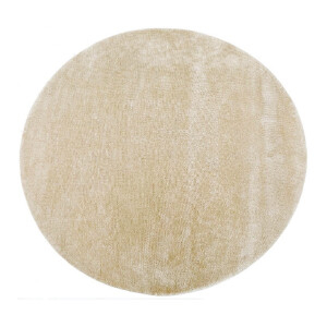 LABEL51 Rond Vloerkleed 'Mila' 200cm, kleur Zand