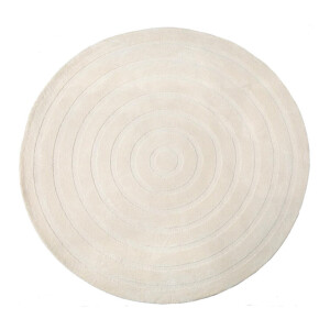 LABEL51 Rond Vloerkleed 'Agra' 200cm, kleur Ivory