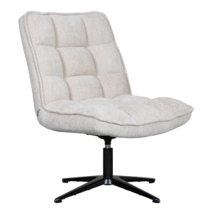 LABEL51 Draaifauteuil 'Vince' Elite stof, kleur Naturel
