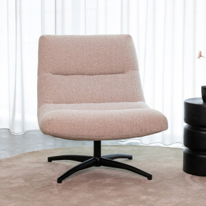 LABEL51 Draaifauteuil 'Calix' Bouclé, kleur Naturel