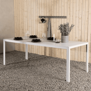 Nohr Tuintafel 'Erikka' 205 x 90cm, kleur Wit