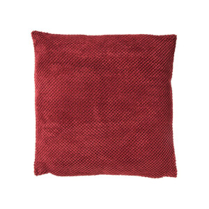 Kussen met blokjes - bordeaux - 45x45 cm
