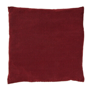 Kussen met blokjes - bordeaux - 60x60 cm