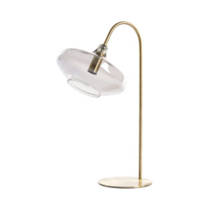 Light & Living Tafellamp 'Solna' 50cm hoog, kleur Smoke/Antiek Brons