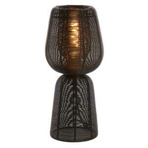Light & Living Tafellamp 'Aboso' 42cm, kleur Mat Zwart
