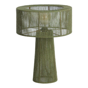 Light & Living Tafellamp 'Selva' Jute, 51cm, kleur Groen