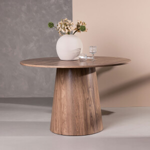 Nohr Ronde Eettafel 'Mikeisha' MDF, 120cm, kleur Naturel