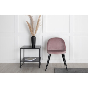 Nohr Eetkamerstoel 'Amon' Velvet, kleur Oudroze