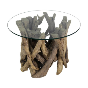 Ronde Bijzettafel Met Glas | HSM Collection