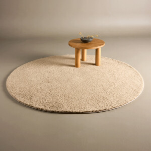 Nohr Rond Vloerkleed 'Lorenda' 200cm, kleur Beige