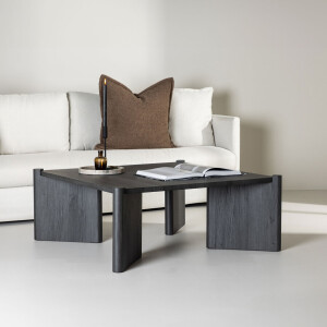 Nohr Vierkante Salontafel 'Layce' 100 x 100cm, kleur Zwart