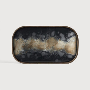 Ethnicraft Dienblad 'Organic' 42 x 24cm, kleur Zwart