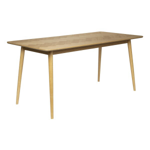 ZILT Eettafel 'Hany' Eikenhout Visgraat, 180 x 90cm, kleur Naturel