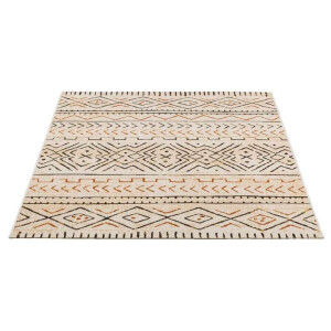 2e Halve Prijs Leen Bakker - Vloerkleed Star - 160x230 Cm - Polypropyleen - Beige