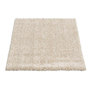 Leen Bakker - Vloerkleed Domino - Crème - 80x150 Cm - Polypropyleen - Crème#Beige