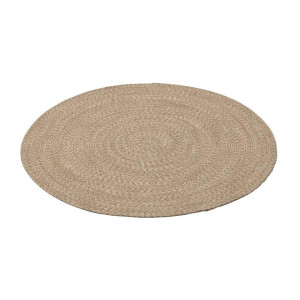 Leen Bakker - Vloerkleed Fairford - Naturel - Ø100 Cm - Polyester - Bruin
