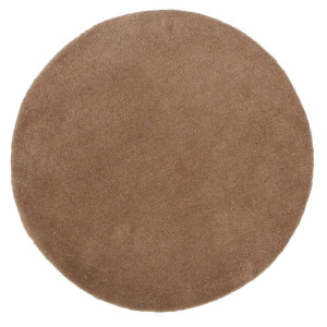 Leen Bakker - Vloerkleed Colours - Ø68 Cm - Wol/Katoen - Taupe