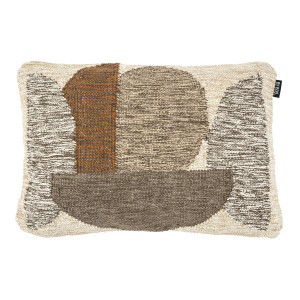 By-Boo Kussen 'Art' 40 x 60cm, kleur Bruin