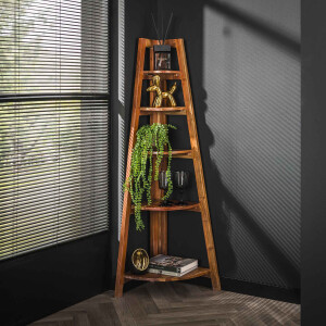 LifestyleFurn Hoek Wandrek 'Stevyn' Mangohout, 148 x 64cm