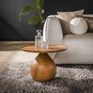 LifestyleFurn Ronde Salontafel 'Violetta' Acaciahout, 60 cm