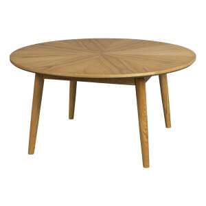 ZILT Ronde Salontafel 'Memo' Eikenhout, 80cm, kleur Naturel