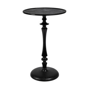 Dutchbone Ronde Bijzettafel 'Odessa' Epoxy, 36cm, kleur Zwart