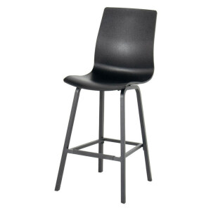 Hartman Outdoor Barkruk 'Sophie Wave' kleur Zwart (zithoogte 77cm)