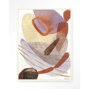 Urban Cotton Wandkleed 'Cargo' 145 x 190cm in Floating Frame - off white