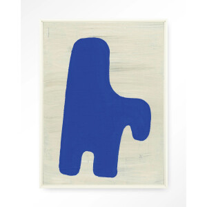 Urban Cotton Wandkleed 'Cobby' 145 x 190cm in Floating Frame - off white