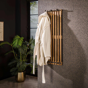 LifestyleFurn Kapstok 'Emilee' Mangohout, Met 6 haken