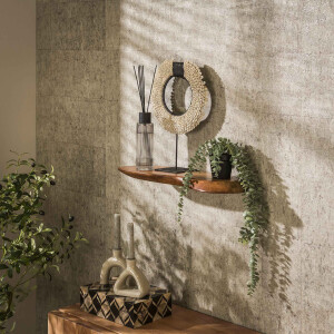 LifestyleFurn Organische Wandplank 'Lavar' Acaciahout, 60cm