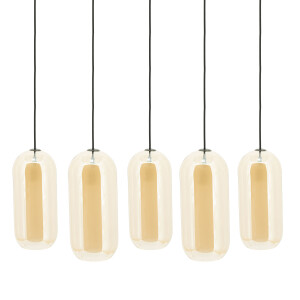 By-Boo Hanglamp 'Shona' Glas, 5-lamps