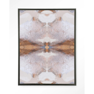 Urban Cotton Wandkleed 'Spanish Eagle' 80 x 110cm in Floating Frame - black