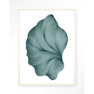 Urban Cotton Wandkleed 'DWG-S' 80 x 110cm in Floating Frame - off white