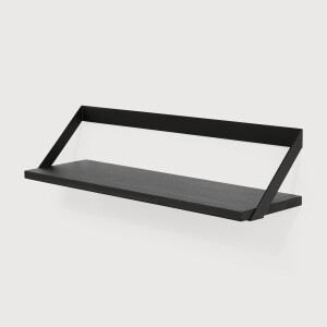 Ethnicraft Wandplank 'Ribbon' Eikenhout, 70 cm, kleur Zwart