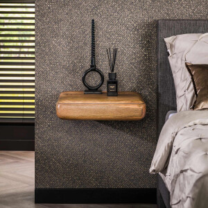 LifestyleFurn Hangend Nachtkastje 'Dyron' Mangohout