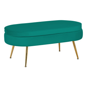 Artistiq Hocker 'Loulou' Velvet, kleur Groen